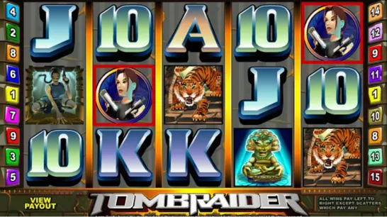 Tomb Raider slot grid